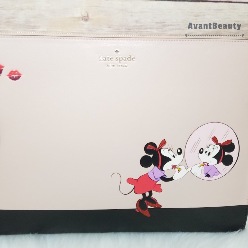 Kate Spade Minnie Mouse Beige Black Laptop Case - Picture 3 of 10